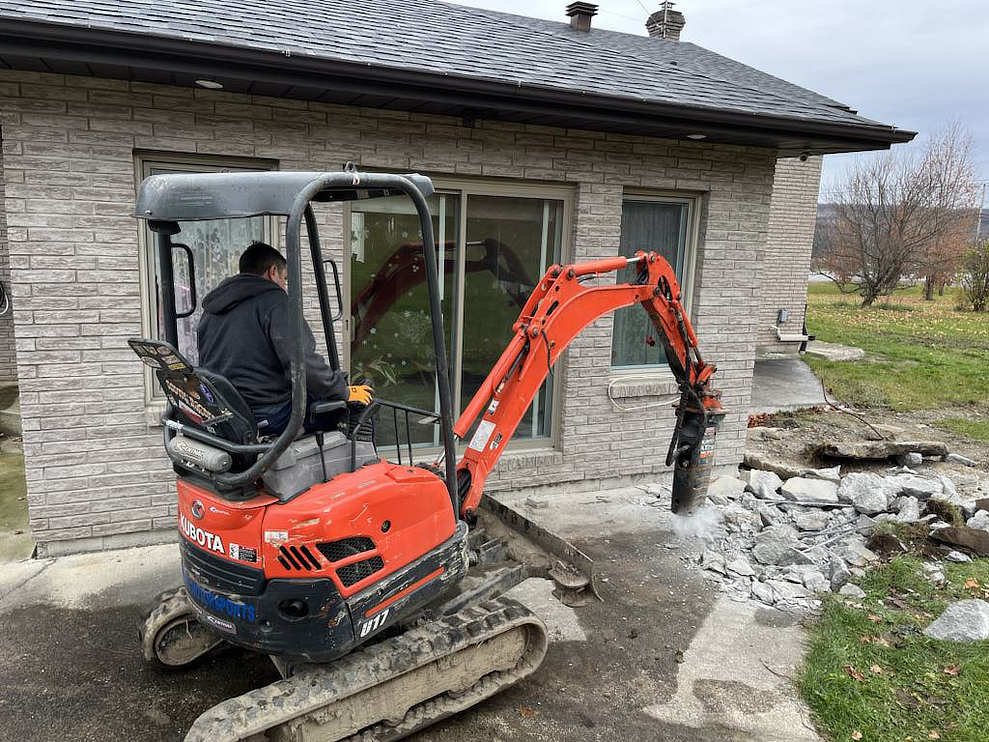 mini-excavation